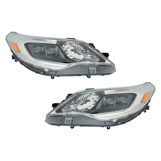 Pacific Best® - Driver and Passenger Side Replacement Headlight Set (NSF Certified)