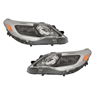 Pacific Best® - Driver and Passenger Side Replacement Headlight Set (CAPA Certified)