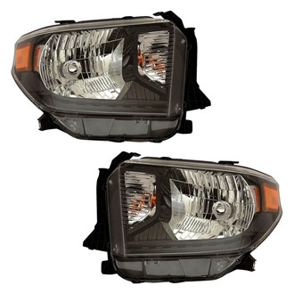 Pacific Best® - Driver and Passenger Side Replacement Headlight Set (CAPA Certified)