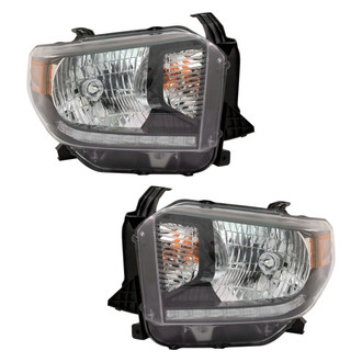 Pacific Best® - Driver and Passenger Side Replacement Headlight Set (CAPA Certified)