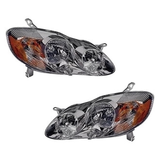 Pacific Best® - Driver and Passenger Side Replacement Headlight Set (Standard Line)