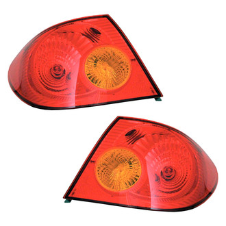 Pacific Best® - Driver and Passenger Side Outer Replacement Tail Light Lens and Housings (CAPA Certified)