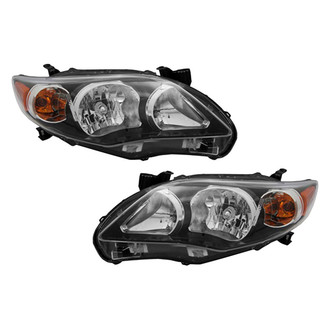 Pacific Best® - Driver and Passenger Side Replacement Headlight Set (NSF Certified)