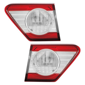Pacific Best® - Driver and Passenger Side Inner Replacement Tail Light Lens and Housings (Standard Line)