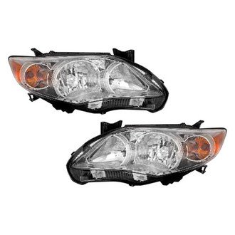 Pacific Best® - Driver and Passenger Side Replacement Headlight Set (NSF Certified)