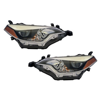 Pacific Best® - Driver and Passenger Side Replacement Headlight Set (CAPA Certified)