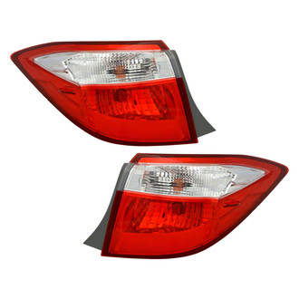 Pacific Best® - Driver and Passenger Side Outer Replacement Tail Lights (CAPA Certified)