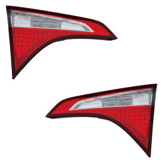 Pacific Best® - Driver and Passenger Side Inner Replacement Tail Lights (CAPA Certified)