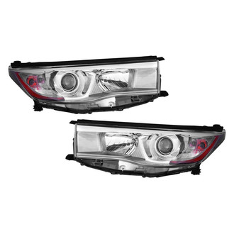 Pacific Best® - Driver and Passenger Side Replacement Headlight Set (NSF Certified)