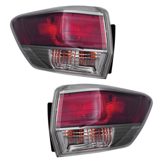 Pacific Best® - Driver and Passenger Side Outer Replacement Tail Lights (Standard Line)
