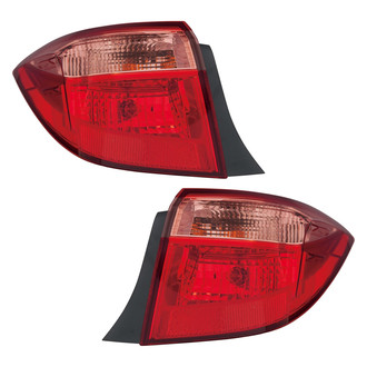 Pacific Best® - Driver and Passenger Side Outer Replacement Tail Lights (CAPA Certified)