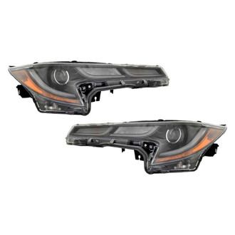 Pacific Best® - Driver and Passenger Side Replacement Headlight Set (CAPA Certified)