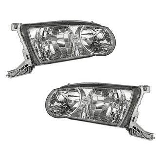 Pacific Best® - Driver and Passenger Side Replacement Headlight Set (CAPA Certified)