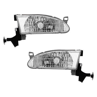 Pacific Best® - Driver and Passenger Side Replacement Headlight Set (Standard Line)