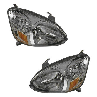 Pacific Best® - Driver and Passenger Side Replacement Headlight Set Lens and Housing (NSF Certified)
