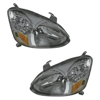 Pacific Best® - Driver and Passenger Side Replacement Headlight Set Lens and Housing (CAPA Certified)