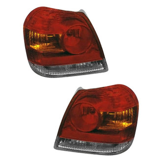 Pacific Best® - Driver and Passenger Side Replacement Tail Light Lens and Housings (Standard Line)