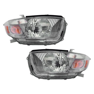 Pacific Best® - Driver and Passenger Side Replacement Headlight Set (Standard Line)