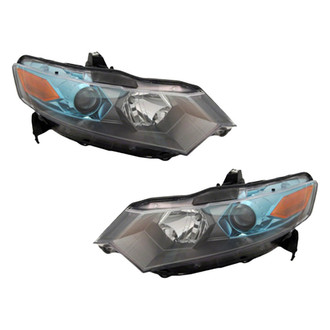 Pacific Best® - Driver and Passenger Side Replacement Headlight Set (CAPA Certified)