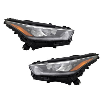 Pacific Best® - Driver and Passenger Side Replacement Headlight Set (Standard Line)