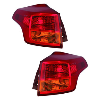 Pacific Best® - Driver and Passenger Side Outer Replacement Tail Lights (Standard Line)