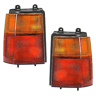 Pacific Best® - Driver and Passenger Side Outer Replacement Tail Lights (Standard Line)