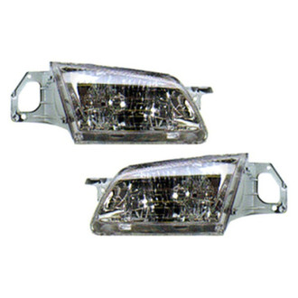 Pacific Best® - Driver and Passenger Side Replacement Headlight Set (Standard Line)