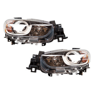 Pacific Best® - Driver and Passenger Side Replacement Headlight Set (NSF Certified)