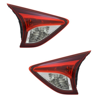 Pacific Best® - Driver and Passenger Side Inner Replacement Tail Lights (CAPA Certified)
