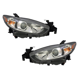 Pacific Best® - Driver and Passenger Side Replacement Headlight Set (CAPA Certified)