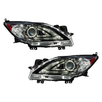 Pacific Best® - Driver and Passenger Side Replacement Headlight Set (Standard Line)
