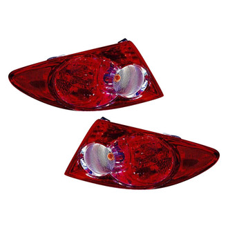 Pacific Best® - Driver and Passenger Side Outer Replacement Tail Lights (Standard Line)