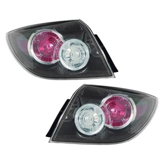 Pacific Best® - Driver and Passenger Side Outer Replacement Tail Lights (Standard Line)