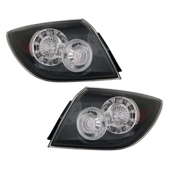 Pacific Best® - Driver and Passenger Side Replacement Tail Lights (Standard Line)