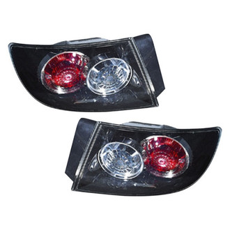 Pacific Best® - Driver and Passenger Side Outer Replacement Tail Lights (Standard Line)
