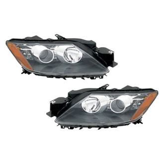 Pacific Best® - Driver and Passenger Side Replacement Headlight Set (Standard Line)