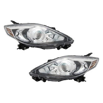 Pacific Best® - Driver and Passenger Side Replacement Headlight Set Lens and Housing (Standard Line)