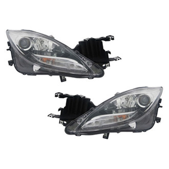 Pacific Best® - Driver and Passenger Side Replacement Headlight Set (NSF Certified)