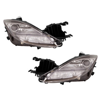 Pacific Best® - Driver and Passenger Side Replacement Headlight Set (Standard Line)