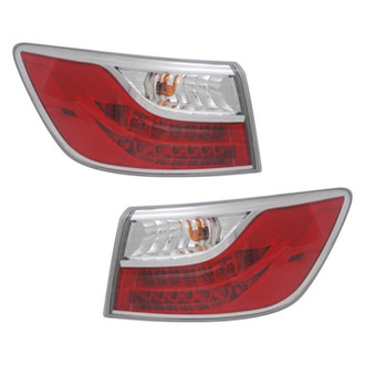 Pacific Best® - Driver and Passenger Side Outer Replacement Tail Lights (Standard Line)