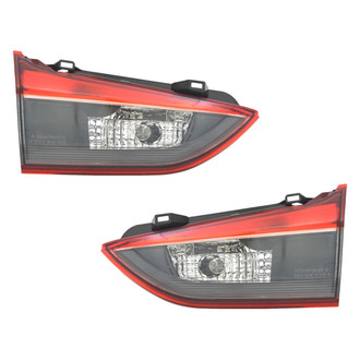 Pacific Best® - Driver and Passenger Side Inner Replacement Tail Lights (Standard Line)