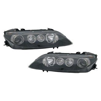 Pacific Best® - Driver and Passenger Side Replacement Headlight Set Lens and Housing (CAPA Certified)