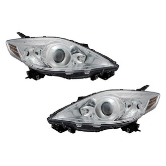 Pacific Best® - Driver and Passenger Side Replacement Headlight Set Lens and Housing (CAPA Certified)