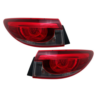 Pacific Best® - Driver and Passenger Side Outer Replacement Tail Lights (NSF Certified)