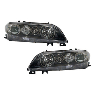 Pacific Best® - Driver and Passenger Side Replacement Headlight Set Lens and Housing (Standard Line)