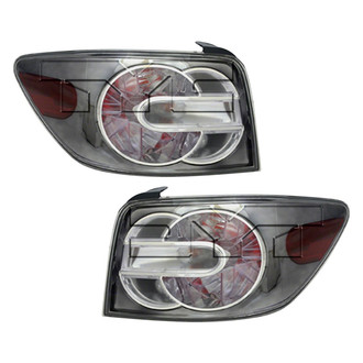 Pacific Best® - Driver and Passenger Side Replacement Tail Lights (CAPA Certified)