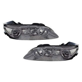 Pacific Best® - Driver and Passenger Side Replacement Headlight Set Lens and Housing (Standard Line)
