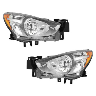 Pacific Best® - Driver and Passenger Side Replacement Headlight Set (Standard Line)