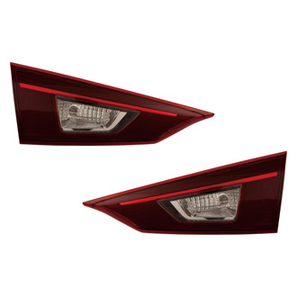 Pacific Best® - Driver and Passenger Side Inner Replacement Tail Lights (CAPA Certified)