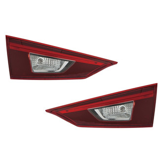 Pacific Best® - Driver and Passenger Side Inner Replacement Tail Lights (CAPA Certified)